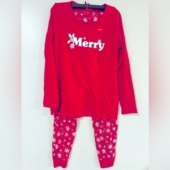 FAMILY PAJAMAS Matching Women's Merry Snowflake Mix It Family Pajama Set XS - Picture 5 of 7